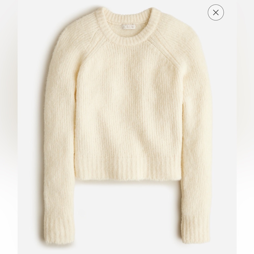 J.Crew Crewneck Sweater in Brushed Italian Yarn